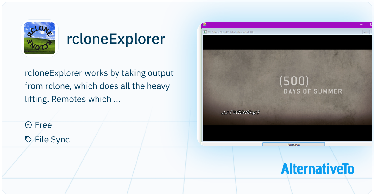 rcloneExplorer: Rclone GUI for Windows | AlternativeTo