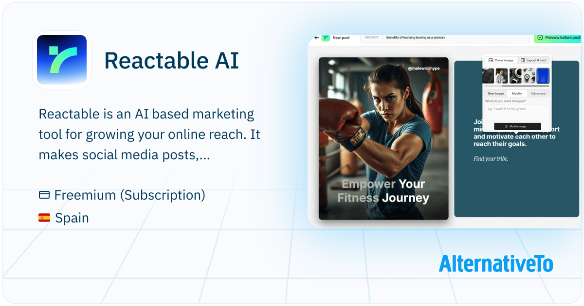 Reactable AI: Reactable is a self learning AI based marketing tool for ...