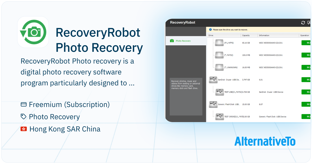 Photo Recovery Programms RecoveryRobot Photo Recovery: Digital photo recovery software ...