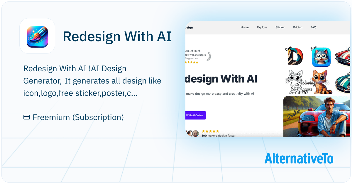 Redesign With AI : AI Design Generator, It generates all design like ...