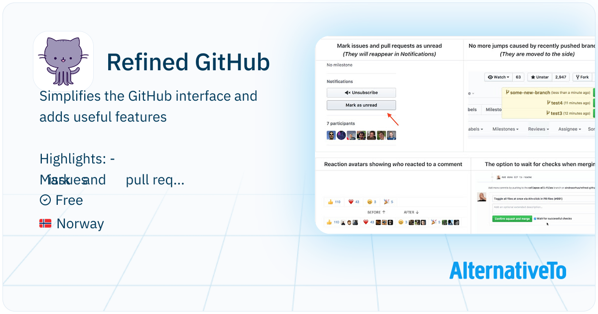 Refined GitHub: Browser extension that simplifies the GitHub interface ...