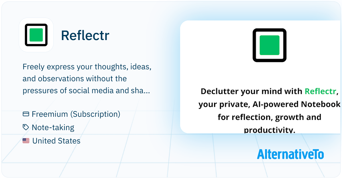 Reflect Ai Note Reflectr: Declutter your mind with Reflectr, your private, AI-powered ...