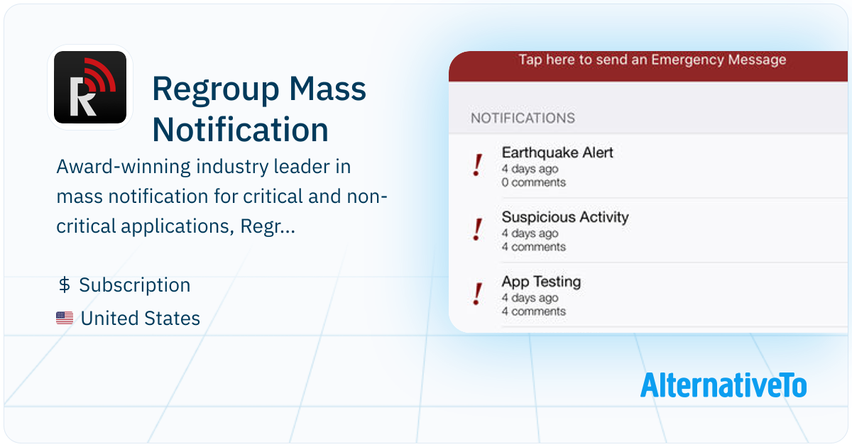 Regroup Mass Notification: Multi-modal, cloud-based notification ...