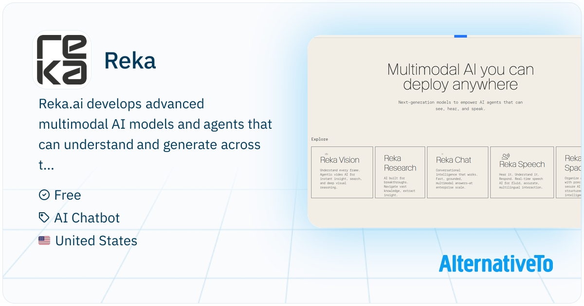Reka: Ai is a multimodal AI platform that builds advanced models from ...