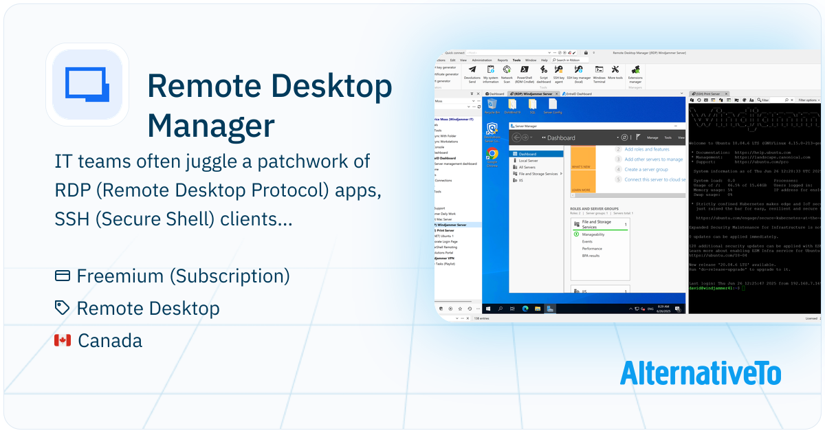 Remote Desktop Manager: IT teams often juggle a patchwork of RDP ...