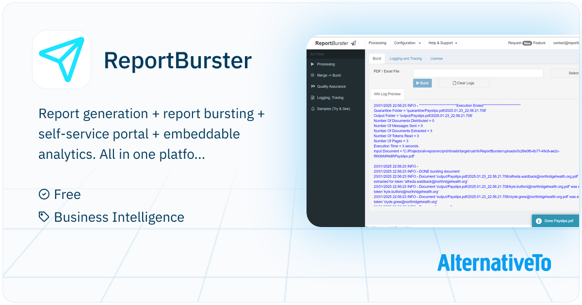 Report Launcher Application ReportBurster: The Open-Source Reporting and Business Intelligence ...