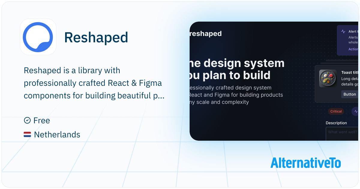 Reshaped: Library with professionally crafted | AlternativeTo