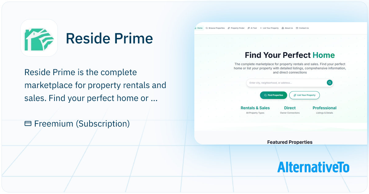 Reside Prime: The complete marketplace for property rentals and sales ...