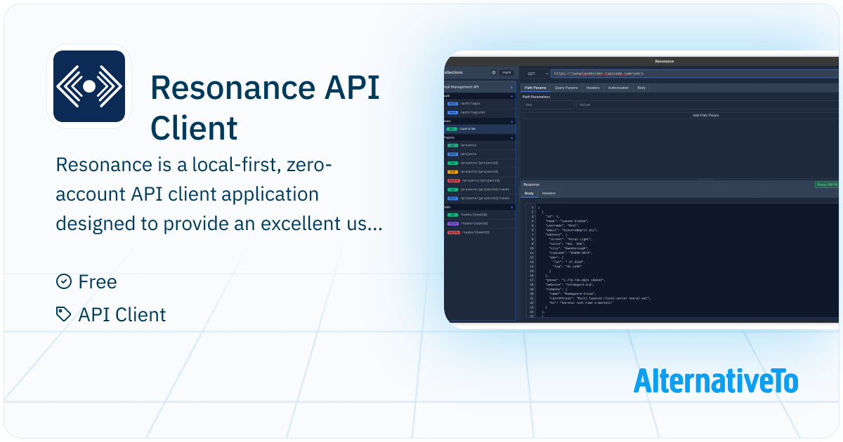 Resonance API Client: Local-first, zero-account Open Source API Client ...