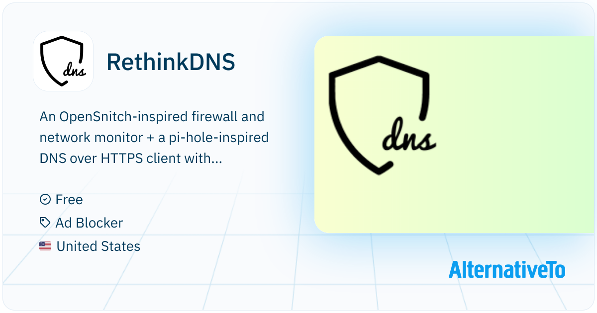 RethinkDNS: DNS over HTTPS / DNS over Tor / DNSCrypt client, firewall ...