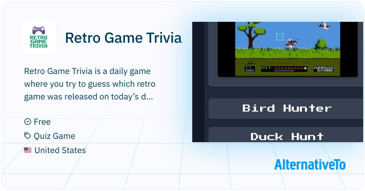 Retro Game Trivia: Free browser-based game where you guess a retro ...