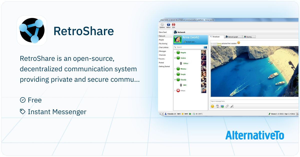 Retroshare Android RetroShare: Decentralized, encrypted chat, file sharing, voice and ...