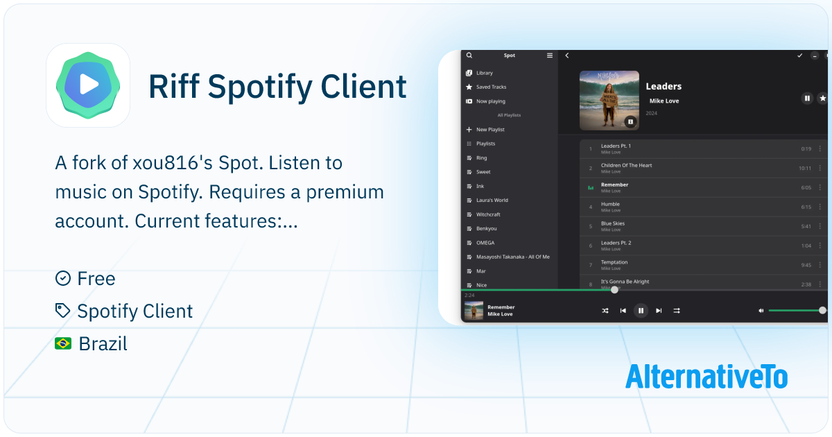 Riff Spotify Client Native Spotify Client For The GNOME Desktop 