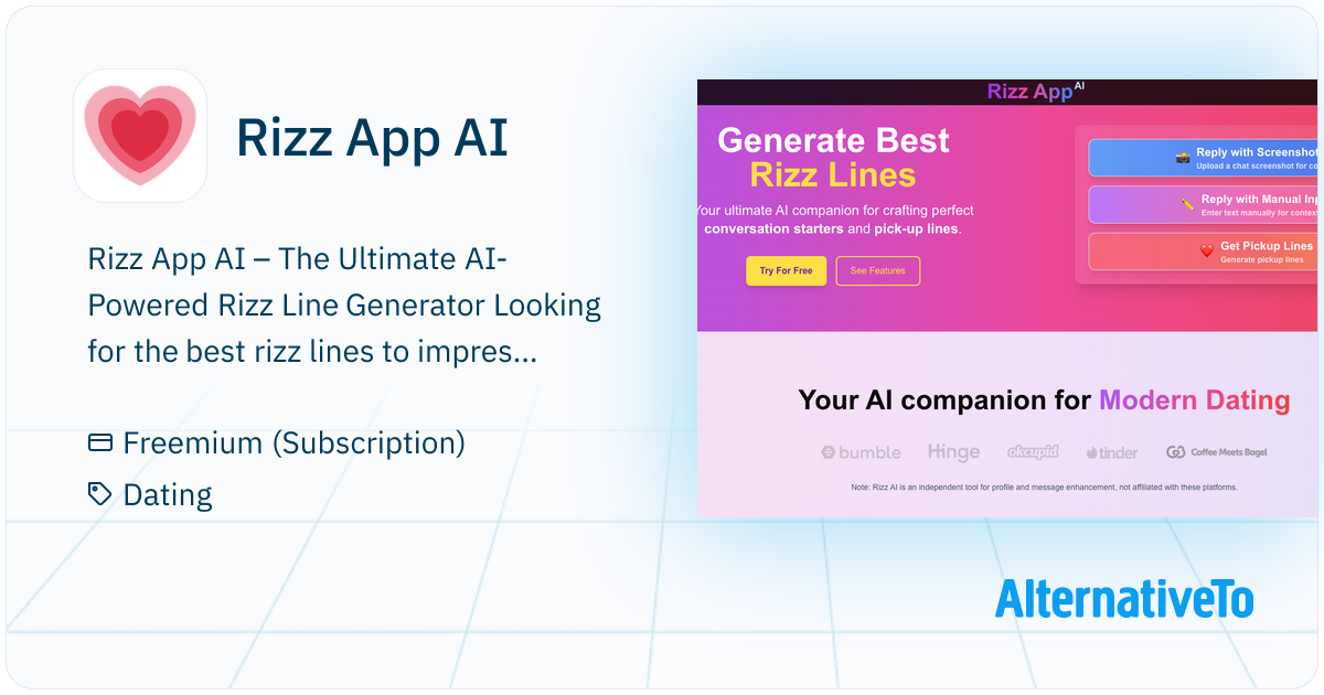 Rizz App AI: The ultimate AI-powered rizz line generator, offering the ...