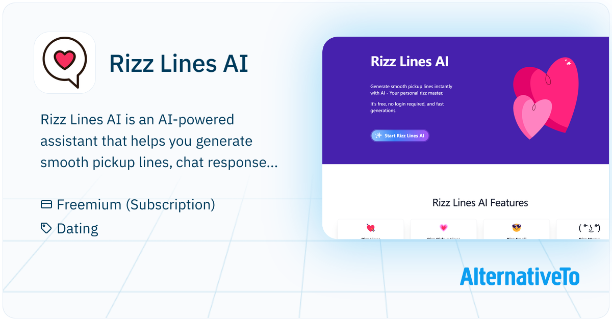 Rizz Lines AI: Generate smooth pickup lines with AI | AlternativeTo