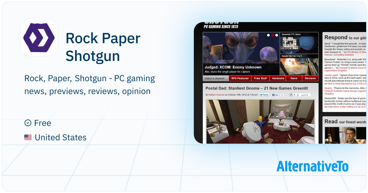 Rock Paper Shotgun: Rock, Paper, Shotgun - PC gaming news, previews ...