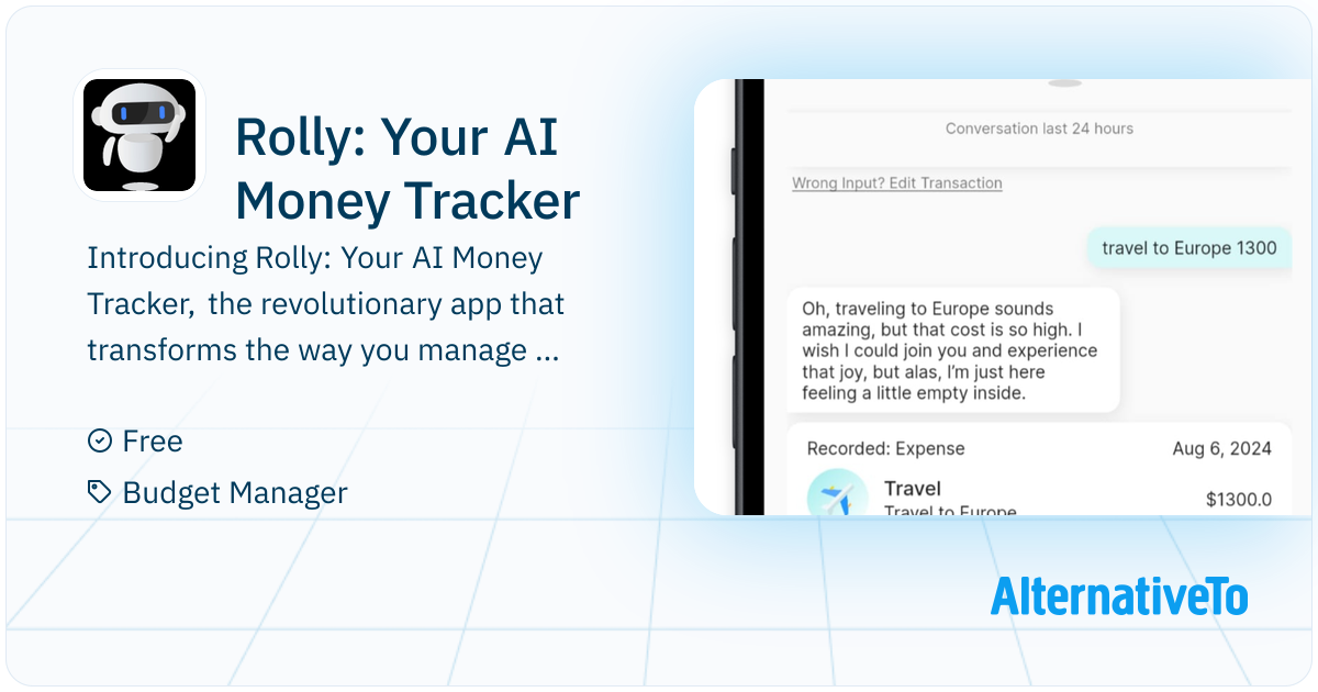 Rolly: Your AI Money Tracker: AI-powered expense and income tracker ...