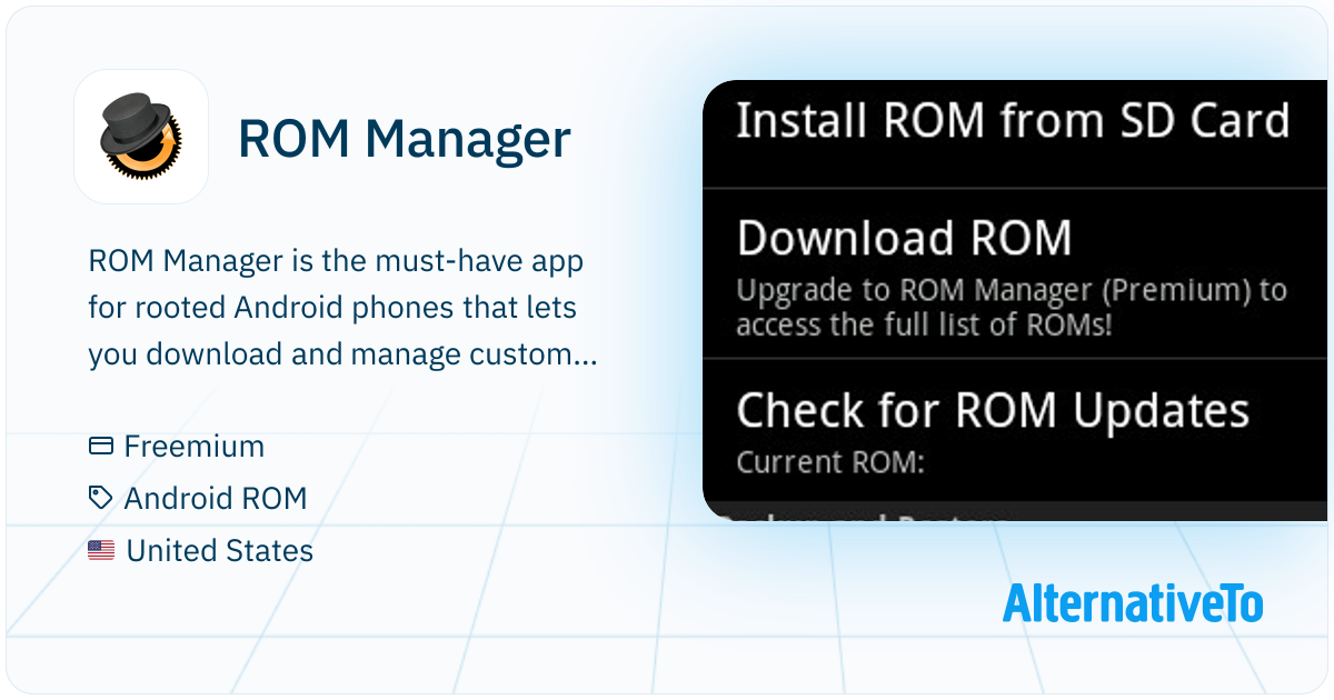 ROM Manager: The must-have app for rooted | AlternativeTo