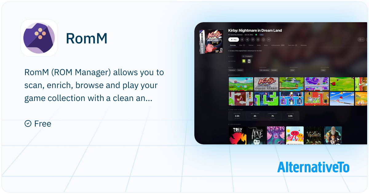 RomM: Self-hosted ROM library manager with browser-based play ...