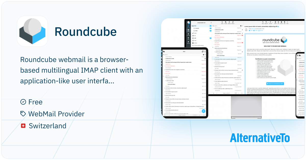 Roundcube: Webmail is a browser-based multilingual | AlternativeTo