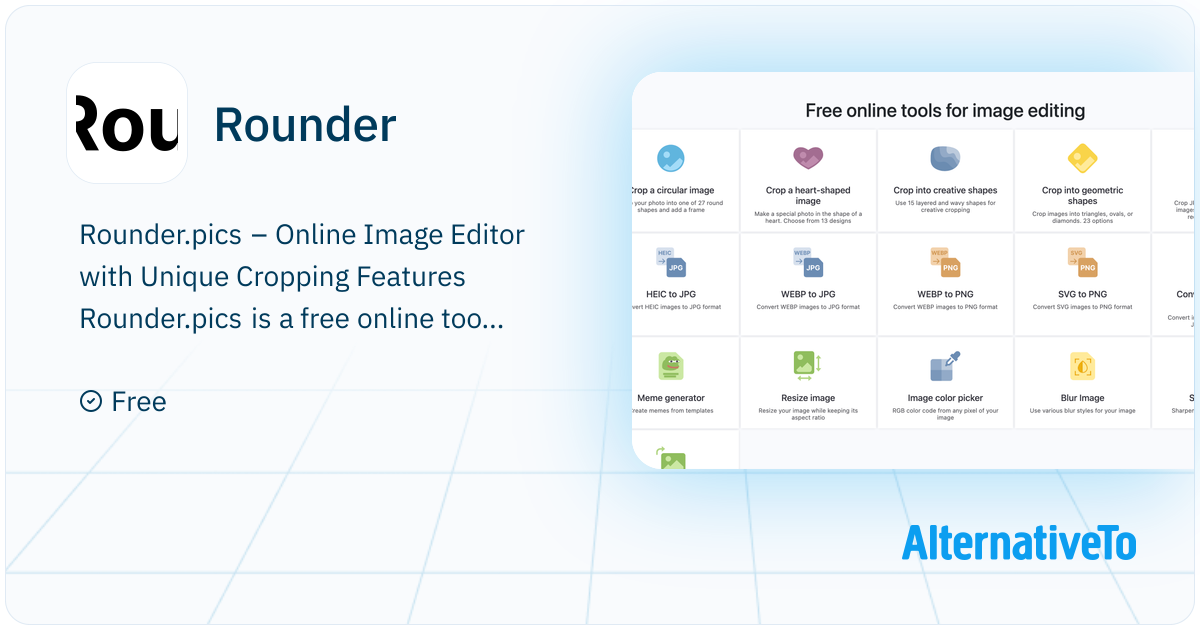 Rounder: Pics is a free online photo editor that allows users to easily ...