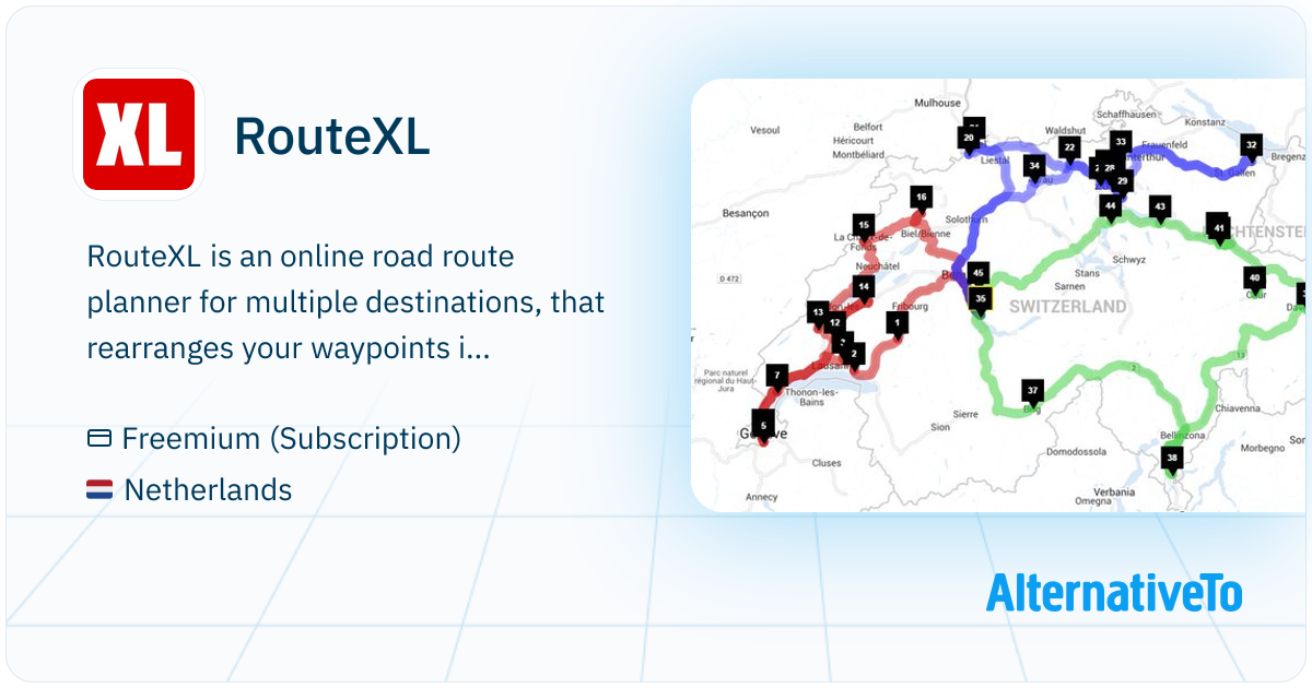 RouteXL: Online road route planner for | AlternativeTo