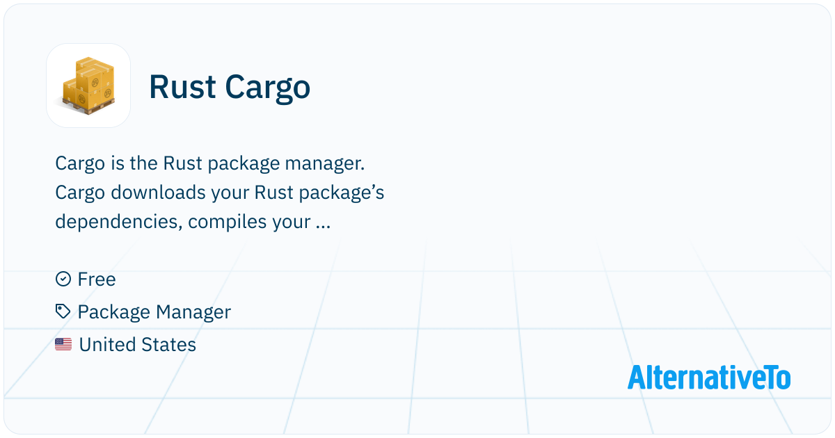 Rust Cargo: The Rust package manager | AlternativeTo