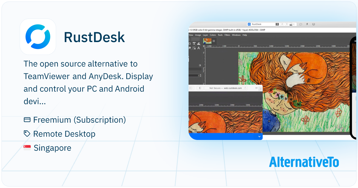 RustDesk: Open source remote access tool, E2E encryption | AlternativeTo