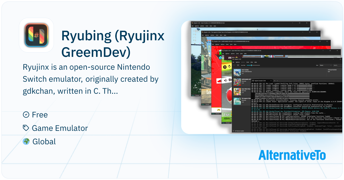 Ryubing (Ryujinx GreemDev): Open-source Nintendo Switch emulator forked ...