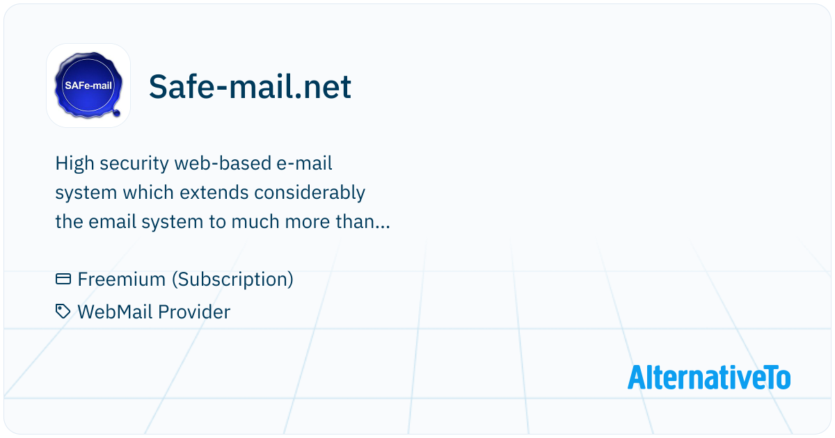 Safe Mail Pinterest Safe-mail.net: Free high security email system | AlternativeTo