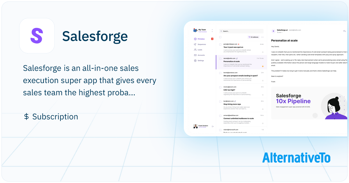 Salesforge: Personalize cold email outreach to 10x your pipeline ...