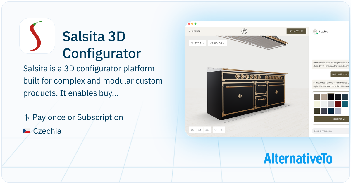 Salsita 3D Configurator: Salsita is a 3D Configurator platform that ...
