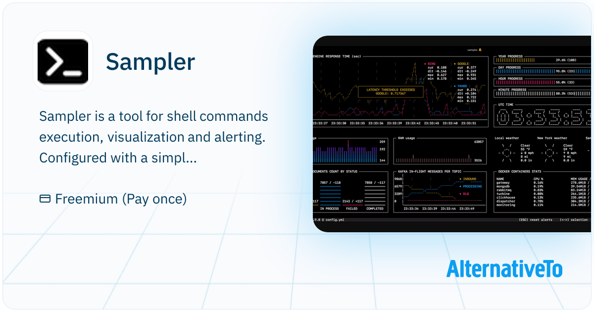 Sampler: Visualization dashboard for any shell command | AlternativeTo