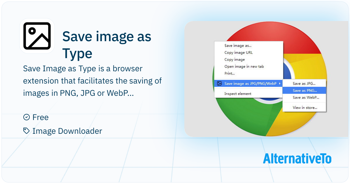 Save image as Type: Save image as PNG, JPG or WebP by context menu on ...
