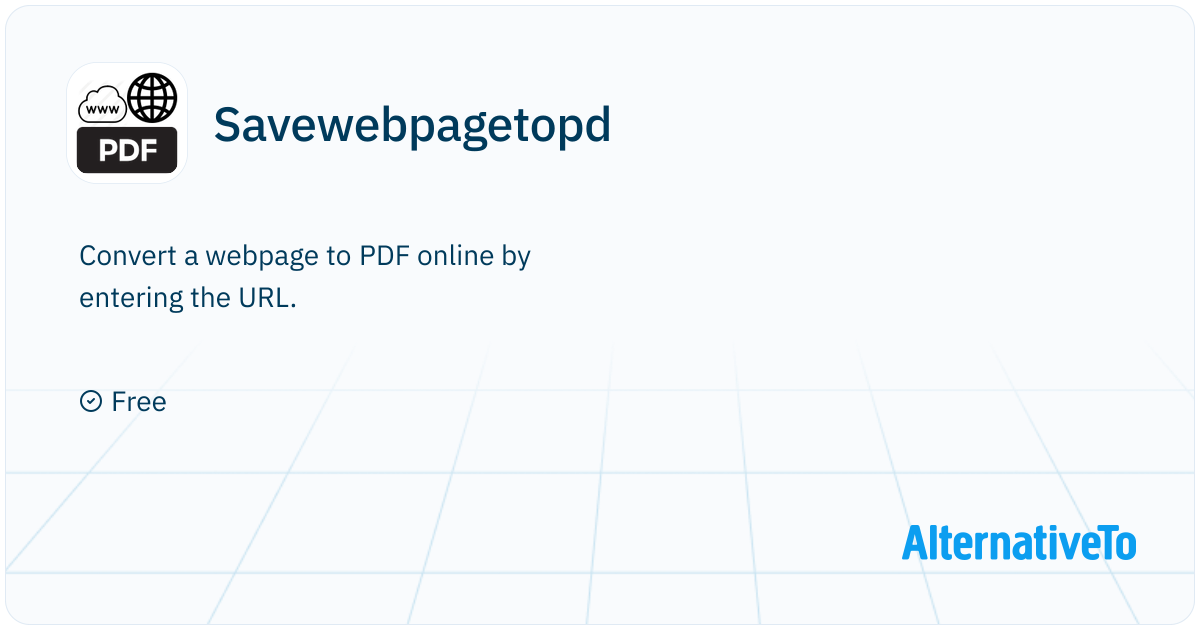 Savewebpagetopdf.com: Convert a webpage to PDF online by entering the ...