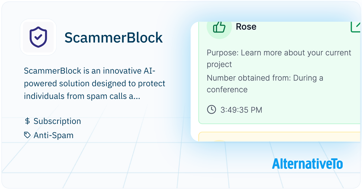 ScammerBlock: Block and screen scam and spam callers without a mobile ...