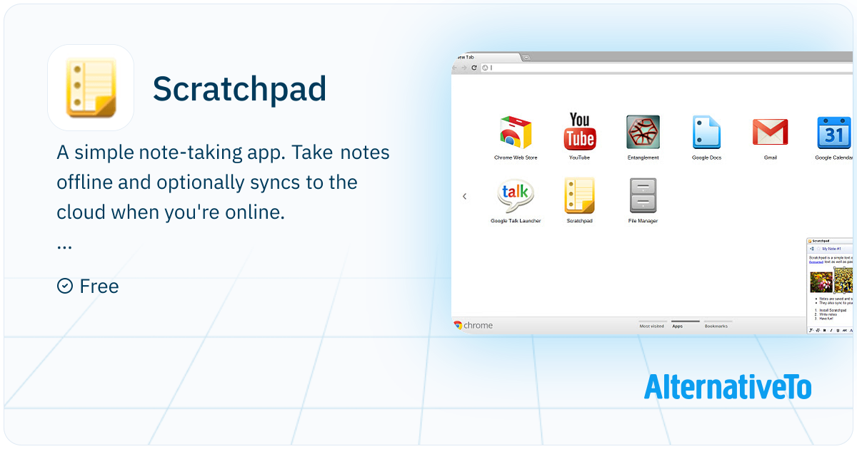 Scratchpad: A simple note-taking app | AlternativeTo