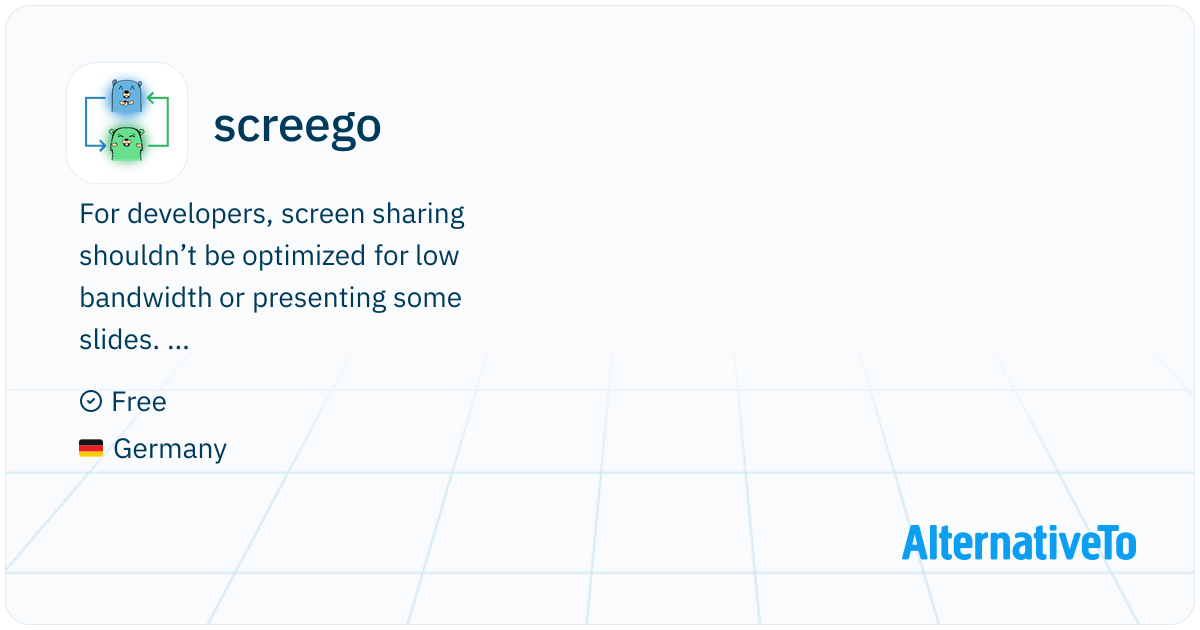 screego: Screen sharing for developers | AlternativeTo