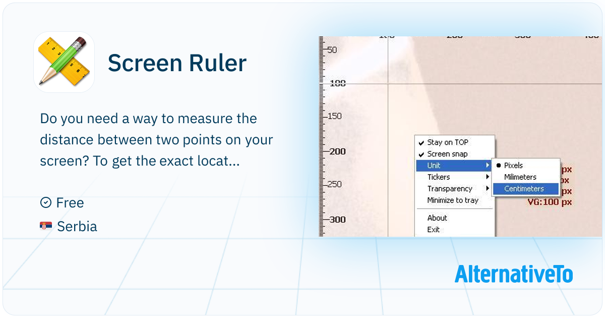Screen Ruler: Simple way to measure the distance between two points on ...