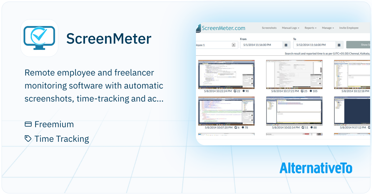 Screenmeter ScreenMeter: Remote employee and freelancer monitoring | AlternativeTo