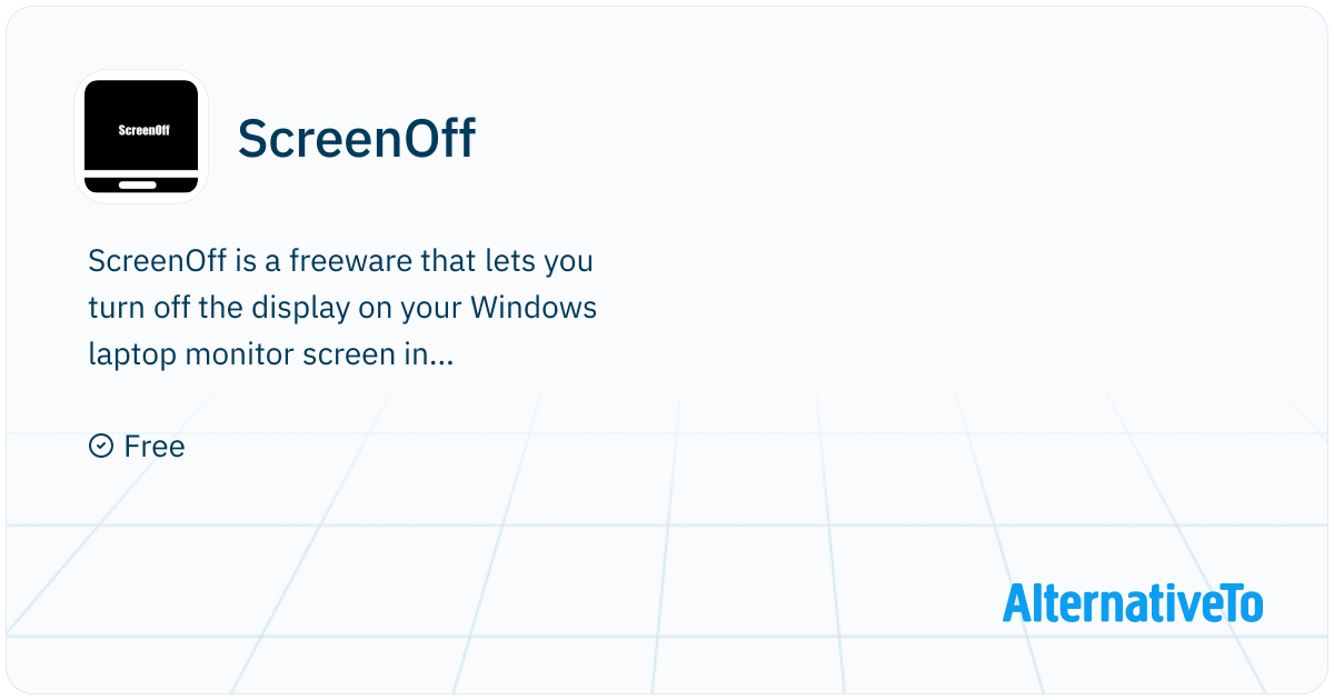 ScreenOff: Turn off Windows screen with a click | AlternativeTo