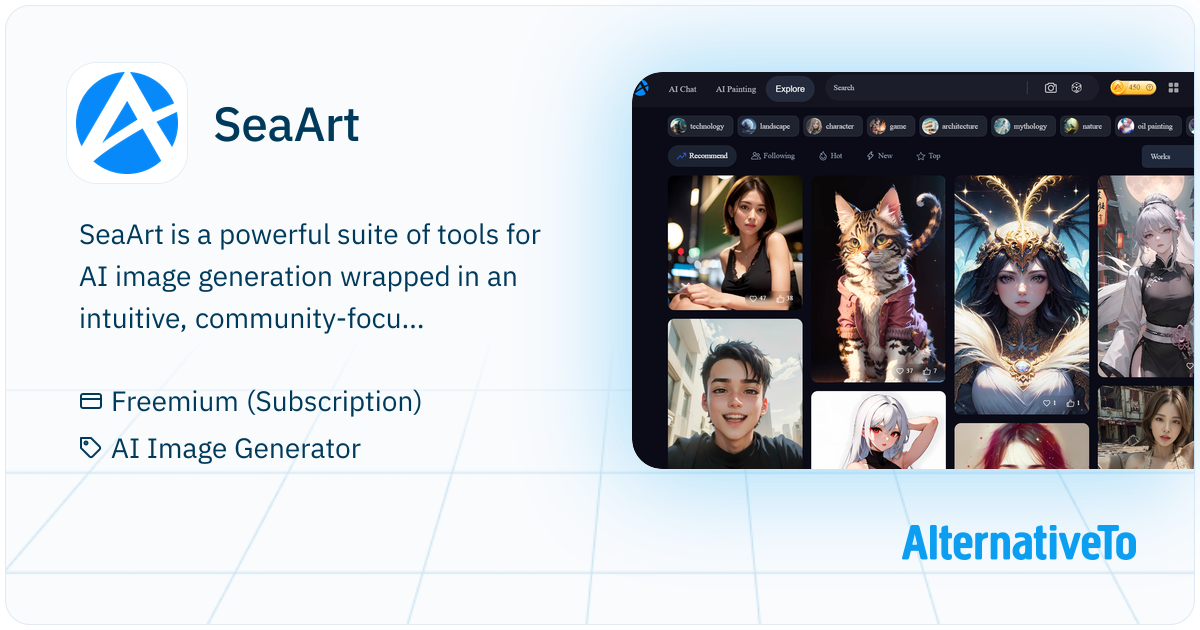Soart SeaArt: Full-featured, community-focused AI art creation app ...