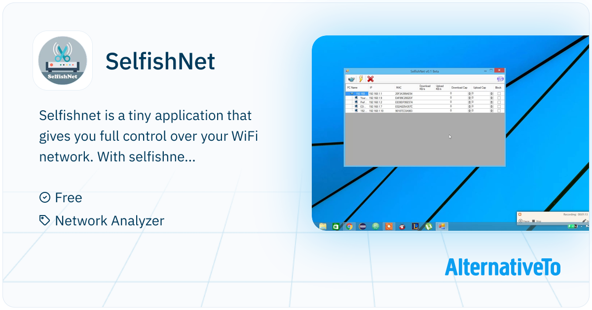 SelfishNet: Block anyone or any device from using your internet ...