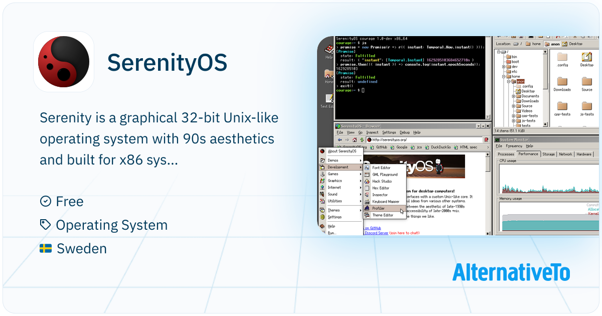 SerenityOS: Graphical Unix-like 32-bit operating system for x86 ...