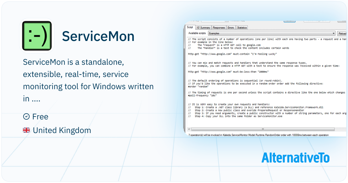 ServiceMon: Standalone, extensible | AlternativeTo
