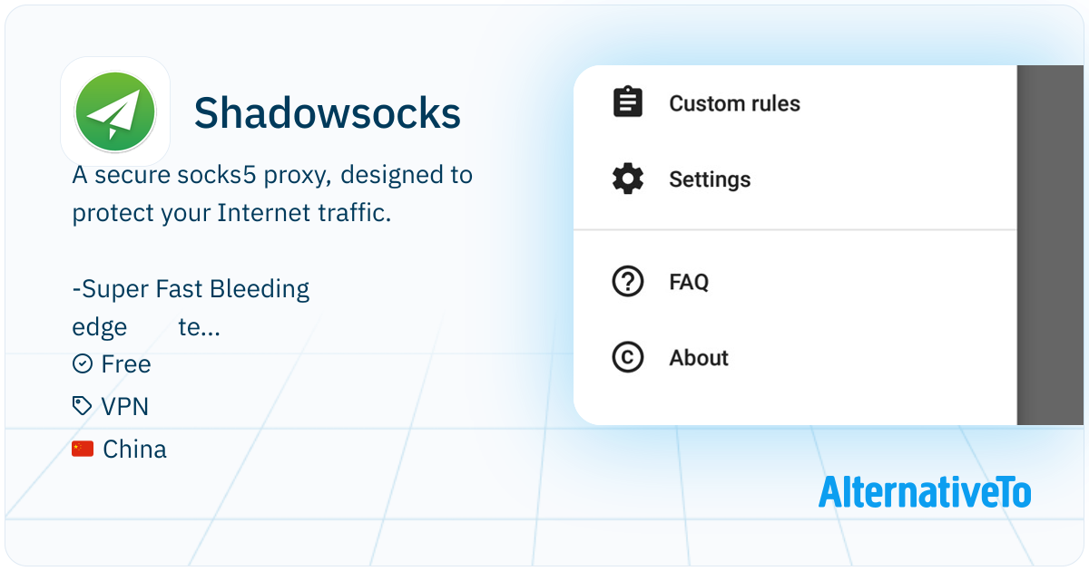 Shadowsocks: Secure, high-speed proxy for encrypted traffic on any ...