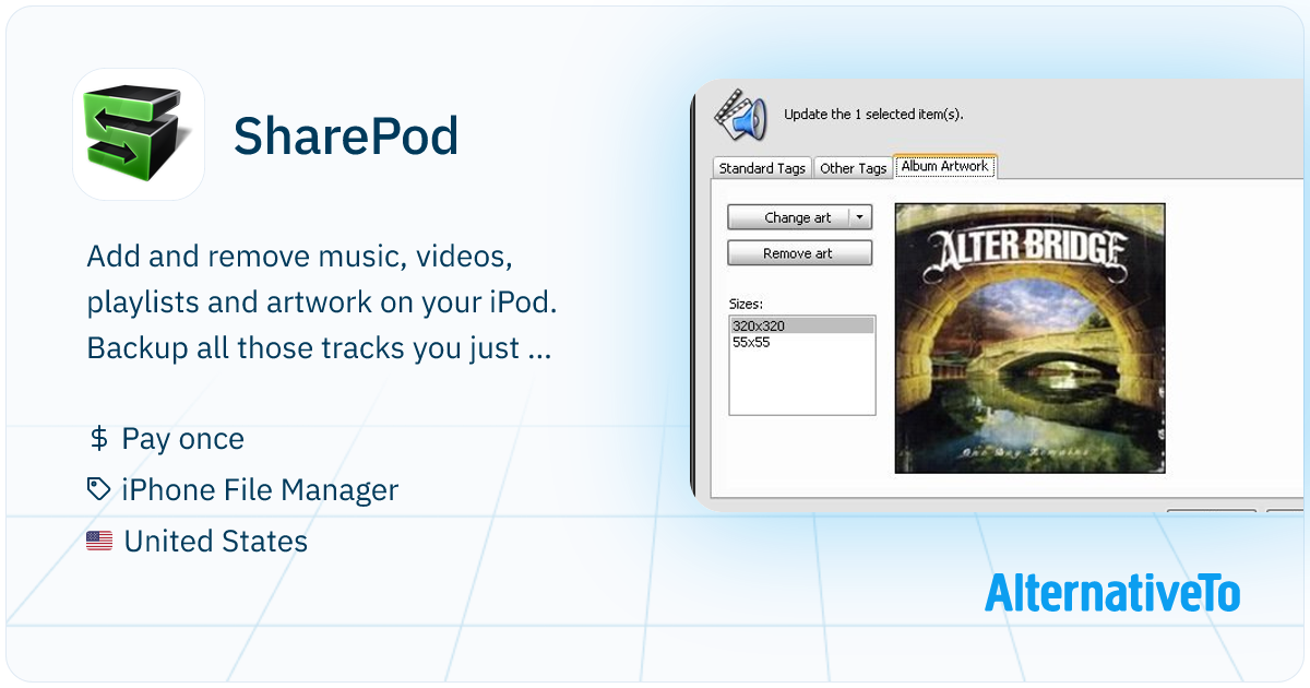 SharePod: Add and remove music, videos, playlists and | AlternativeTo