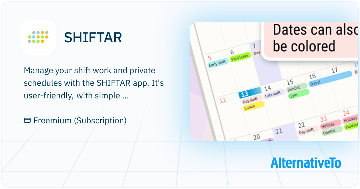 SHIFTAR: This single app lets you manage both your shift work and ...