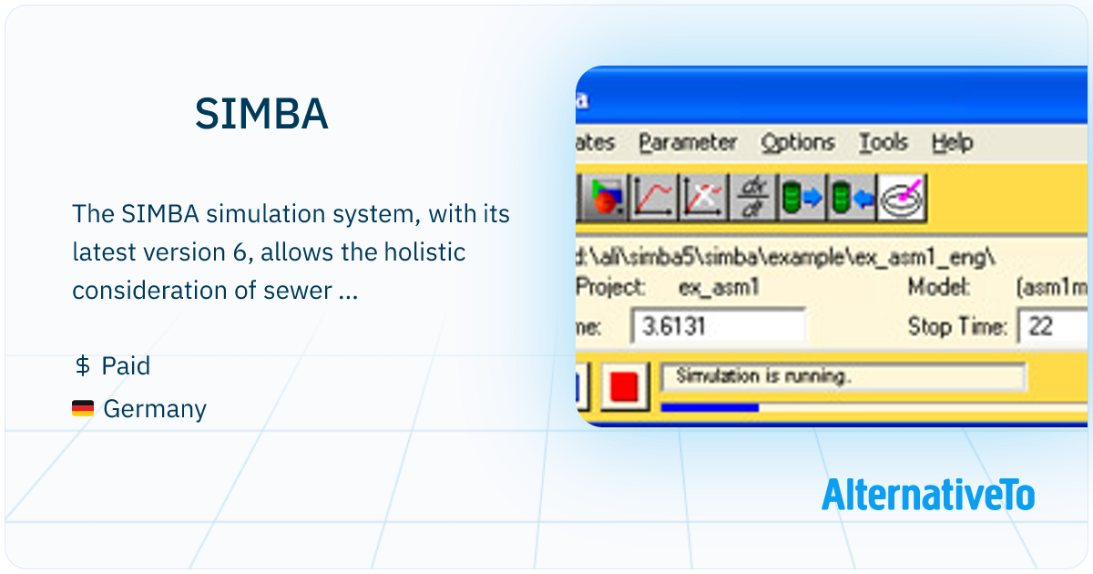 SIMBA: The SIMBA simulation system, with its latest | AlternativeTo