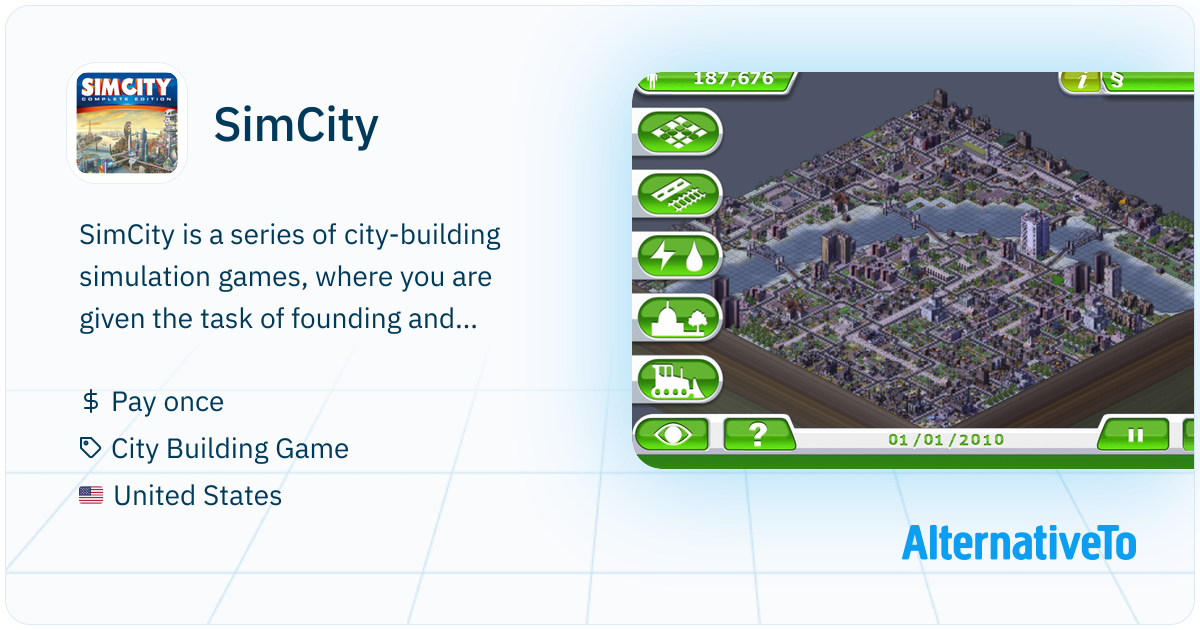 Simulation Simcity SimCity (Series): Open-ended city-building simulation that tasks ...